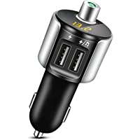 Bovon Transmisor Bluetooth Coche- Reproductor MP3 Coche con Cargador de Doble USB 5V-2.4A &amp- 1A- Inalámbrica Manos Libres…
